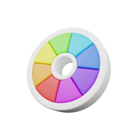 Wheel  3D Icon