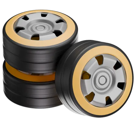 Wheel  3D Icon