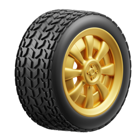 Wheel  3D Icon