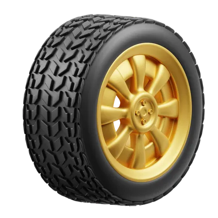 Wheel  3D Icon