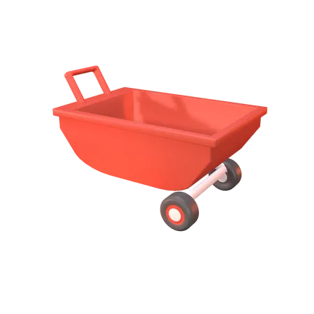 Wheel Barrow  3D Icon