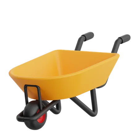 Wheel Barrow  3D Icon