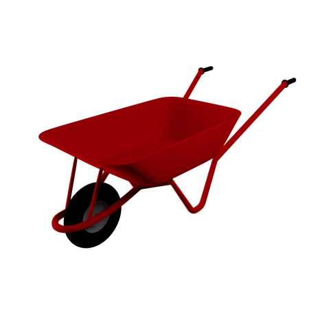 Wheel Barrow  3D Icon