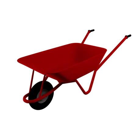 Wheel Barrow  3D Icon