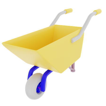 Wheel barrow  3D Icon