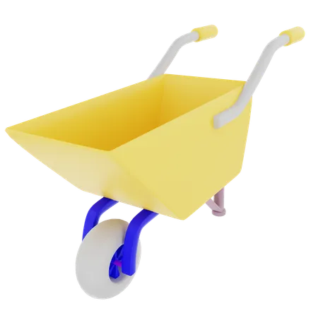 Wheel barrow  3D Icon