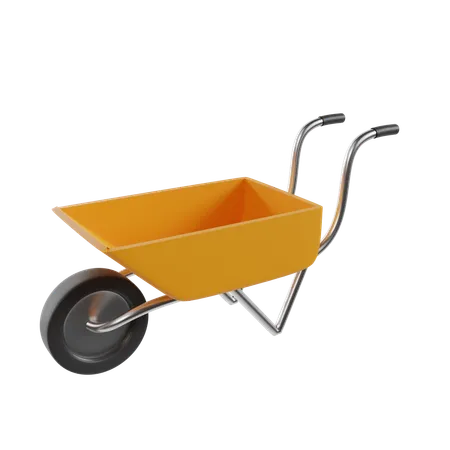 Wheel Barrow  3D Icon