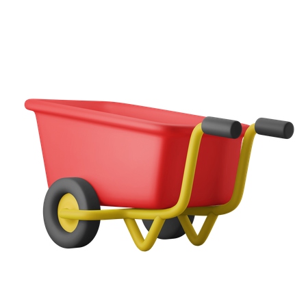 Wheel Cart  3D Icon