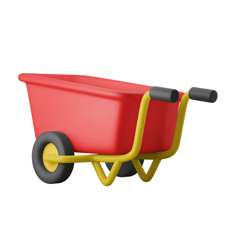 Wheel Cart  3D Icon