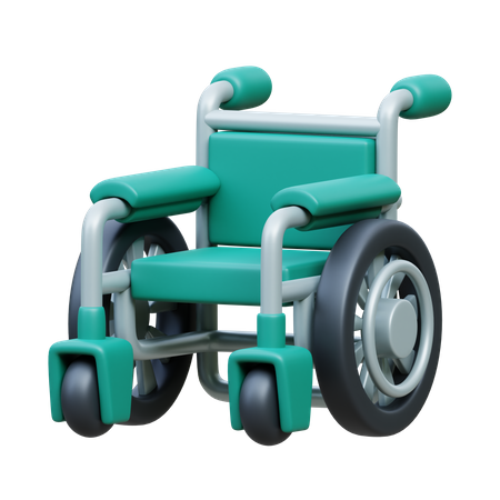 Wheel Chair  3D Icon