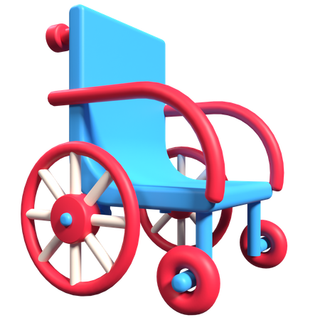 Wheel Chair  3D Illustration