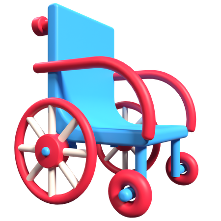 Wheel Chair 3D Illustration