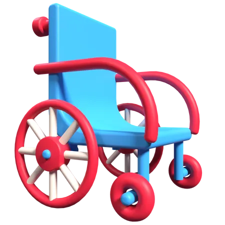 Wheel Chair  3D Illustration