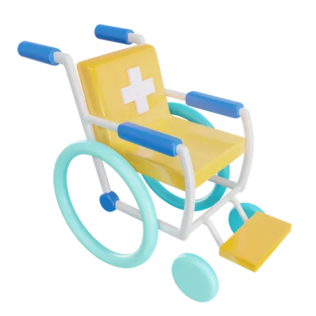 Wheel Chair 3D Icon