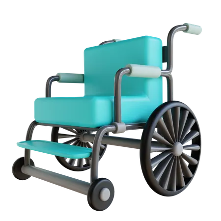 3 D Illustration Wheel Chair 3D Icon