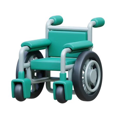 Wheel Chair 3 D Medical Icon 3D Icon