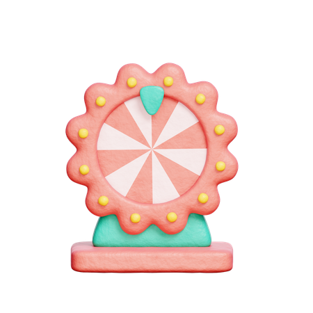 Wheel of fortune  3D Icon