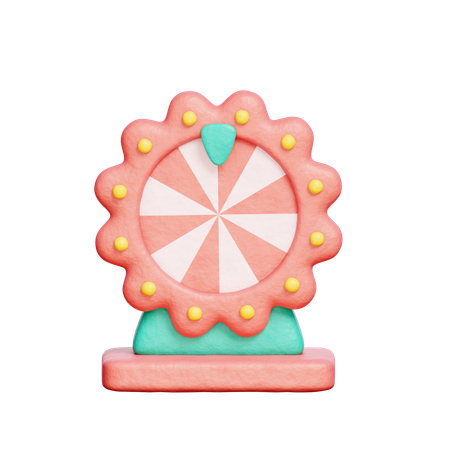 Wheel of fortune  3D Icon
