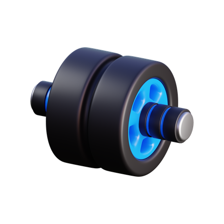 Wheel roller  3D Icon