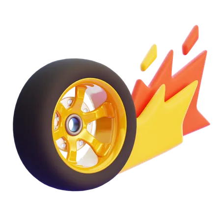 WHEEL SPEED  3D Icon