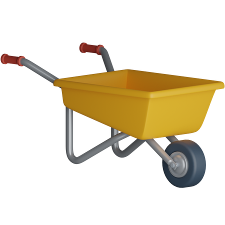 Wheelbarrow  3D Icon