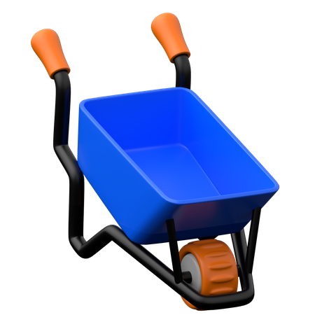 Wheelbarrow  3D Icon