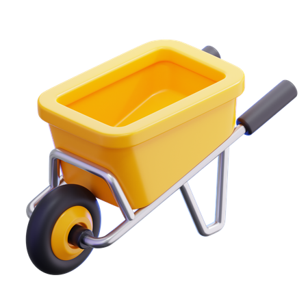 Wheelbarrow  3D Icon