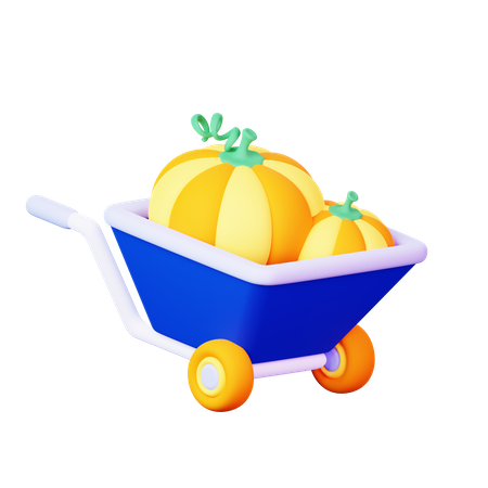 Wheelbarrow  3D Icon