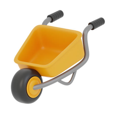 Wheelbarrow  3D Icon
