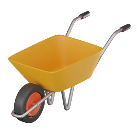 Wheelbarrow  3D Icon