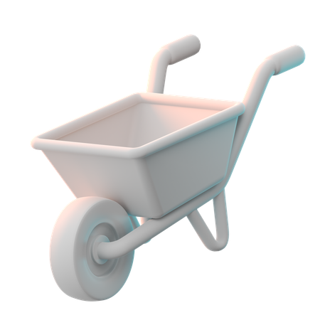 Wheelbarrow  3D Icon