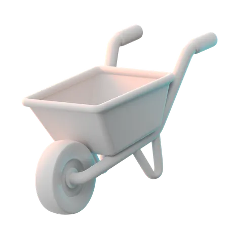 Wheelbarrow  3D Icon