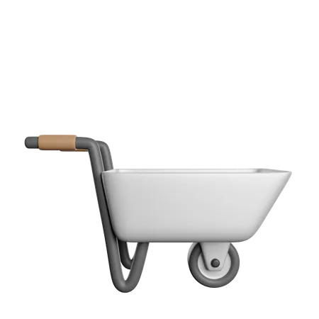 Wheelbarrow  3D Icon