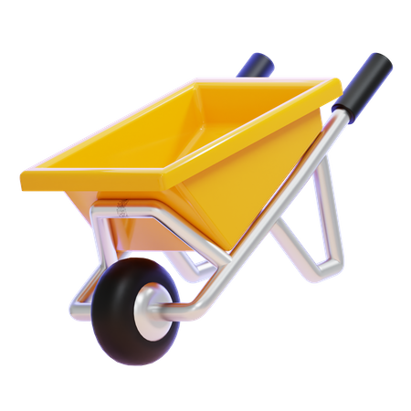 Wheelbarrow  3D Icon