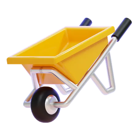 Wheelbarrow  3D Icon