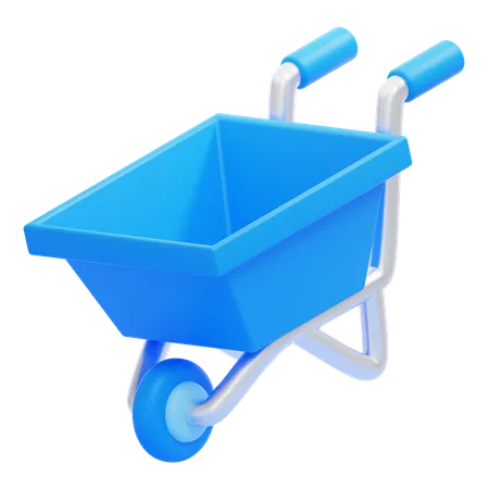 Wheelbarrow  3D Icon