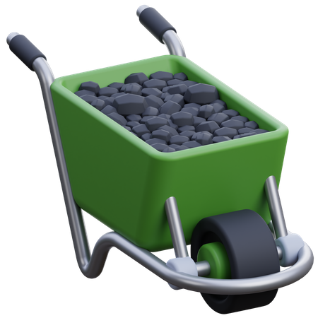 Wheelbarrow  3D Icon