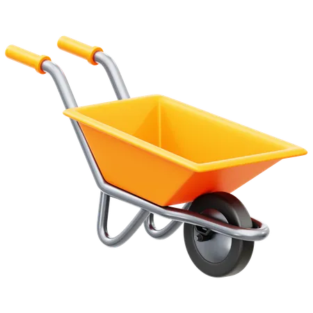 Wheelbarrow  3D Icon