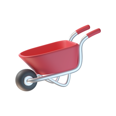 Wheelbarrow  3D Icon