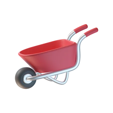 Wheelbarrow  3D Icon