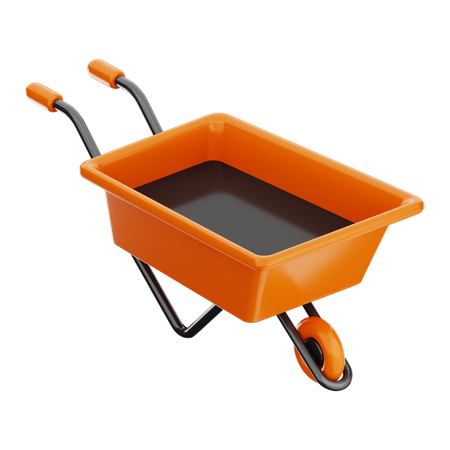 Wheelbarrow  3D Icon