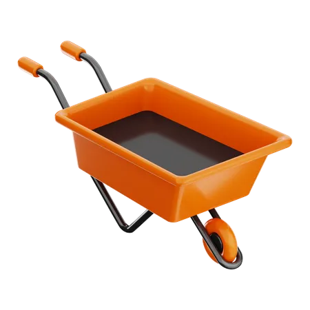 Wheelbarrow  3D Icon