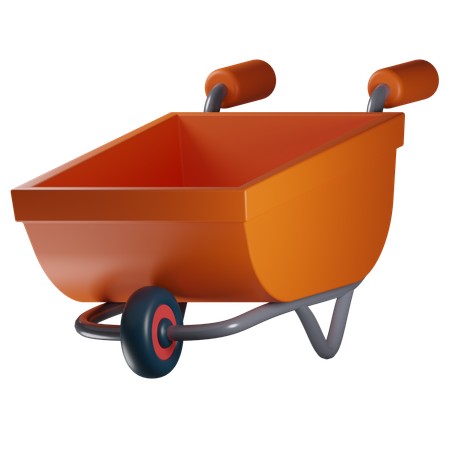 Wheelbarrow  3D Icon