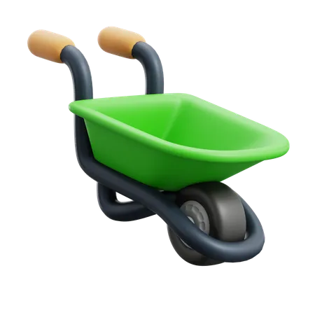 Wheelbarrow  3D Icon