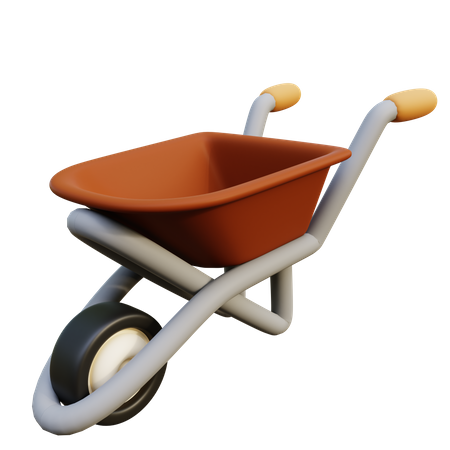 Wheelbarrow  3D Icon