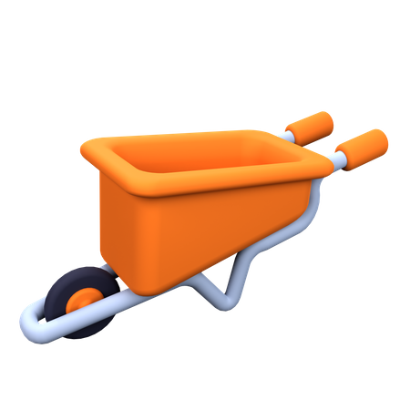 Wheelbarrow  3D Icon