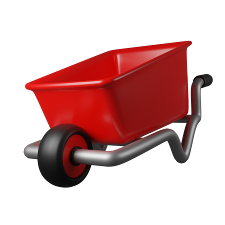 Wheelbarrow  3D Icon