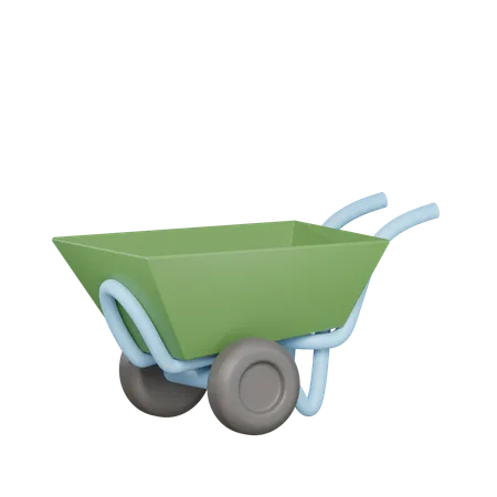 Wheelbarrow  3D Icon