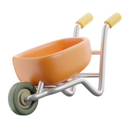 Wheelbarrow  3D Icon