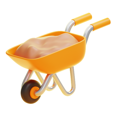 WHEELBARROW  3D Icon
